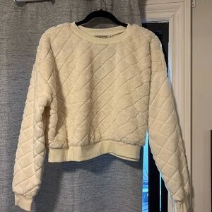 Soft white cropped sweater